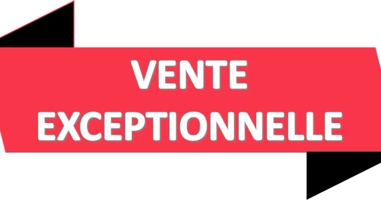 VENTE EXCEPTIONNELLE DE NOS MODELES D’EXPOSITION